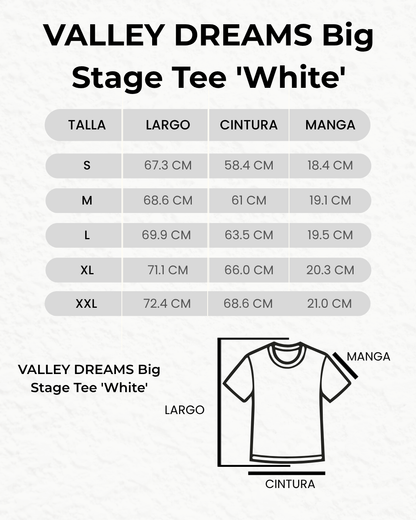 VALLEY DREAMS Big Stage Tee 'White'