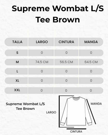 Supreme Wombat L/S Tee Brown