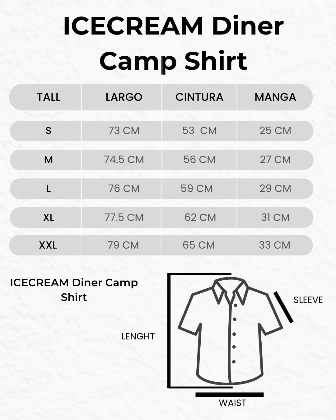 ICECREAM Diner Camp Shirt