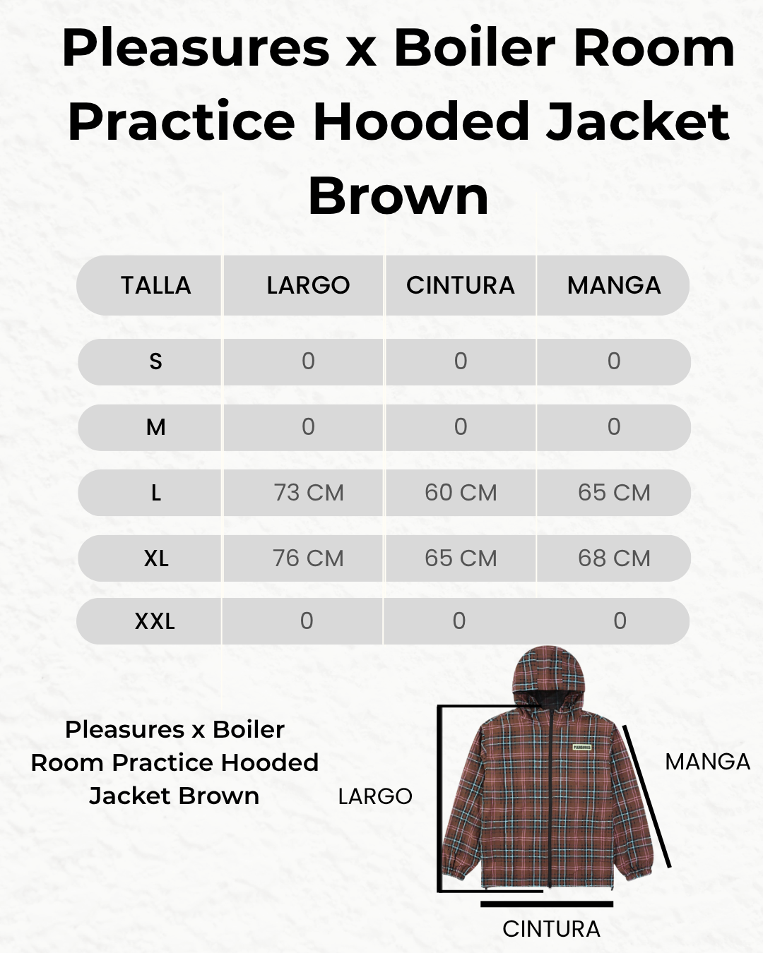 Pleasures x Boiler Room Practice Hooded Jacket | Brown