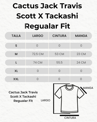 Cactus Jack Travis Scott X Tackashi Murakami Melted Utopía Dream TEE