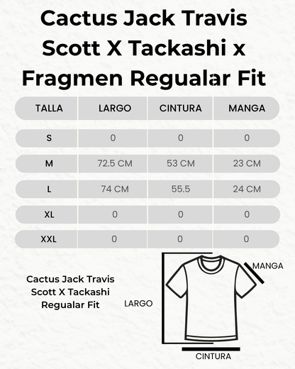Cactus Jack Travis Scott X FRAGMENT X TAKASHI MURAKAMI TOKYO JACK TEE