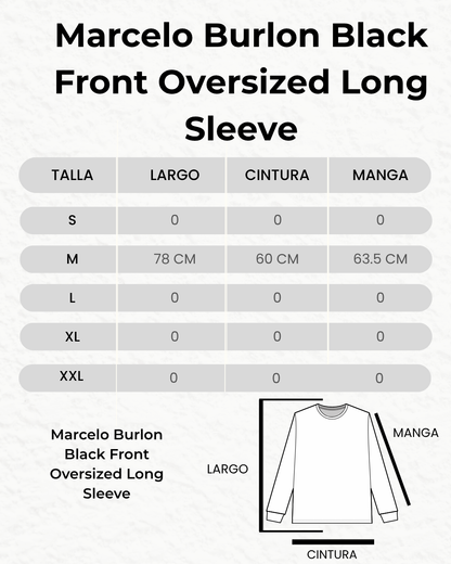 Marcelo Burlon Black Front Pocket Oversized Long Sleeve T-Shirt