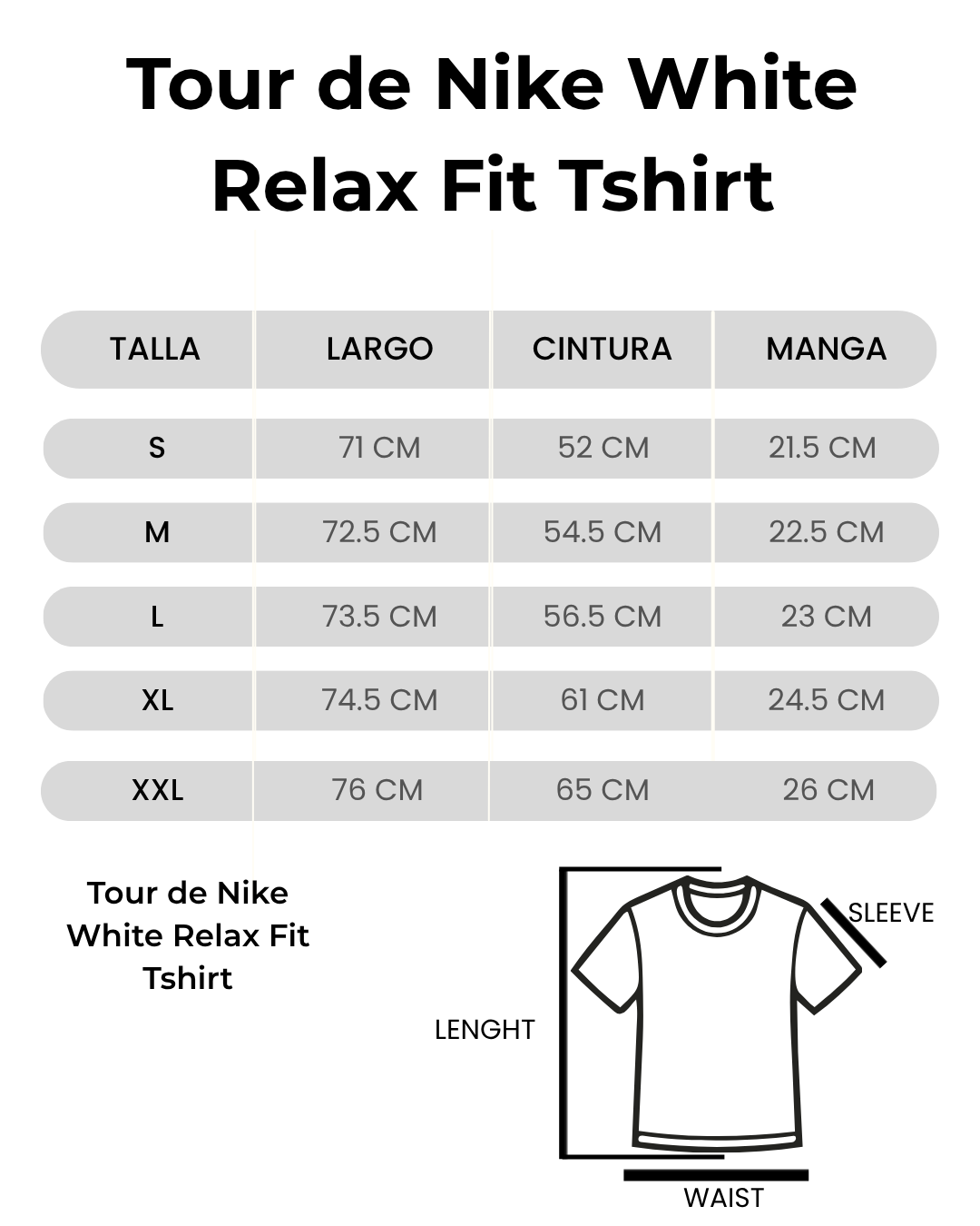 Tour de Nike White Relax Fit Tshirt
