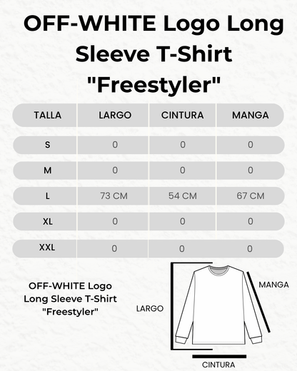 OFF-WHITE Logo Long Sleeve T-Shirt "Freestyler"