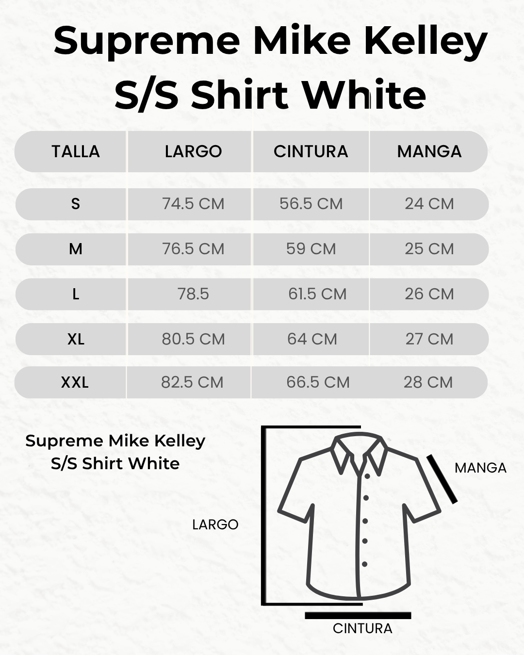 Supreme Mike Kelley S/S Shirt White