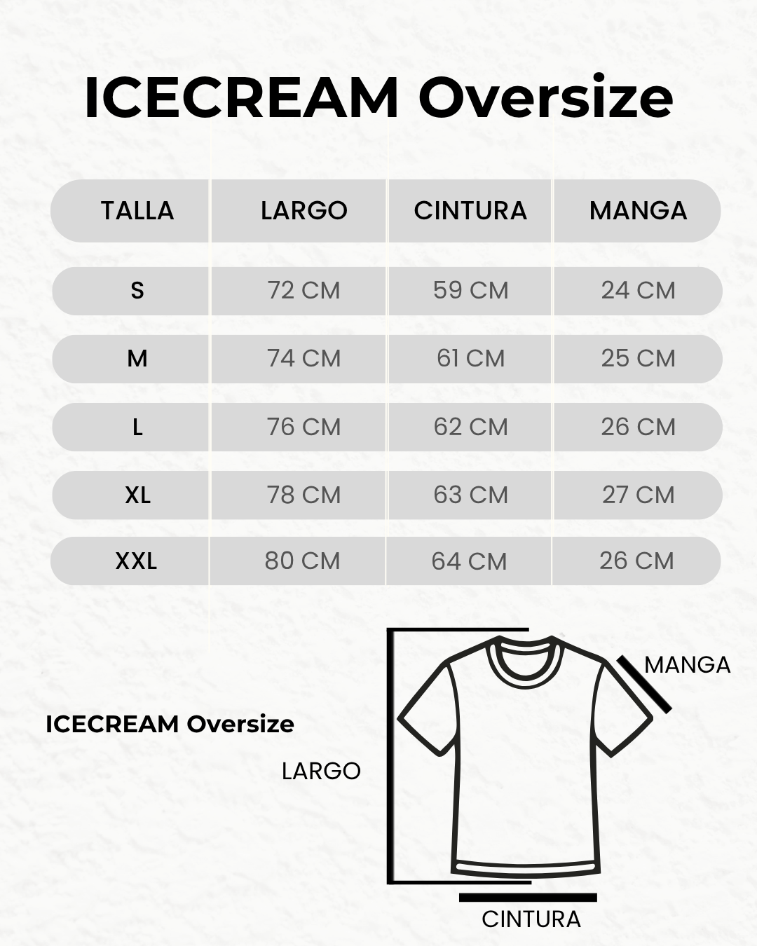 ICECREAM Spoon Oversize Graphic T-Shirt