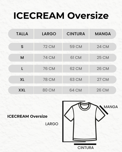 ICECREAM Spoon Oversize Graphic T-Shirt