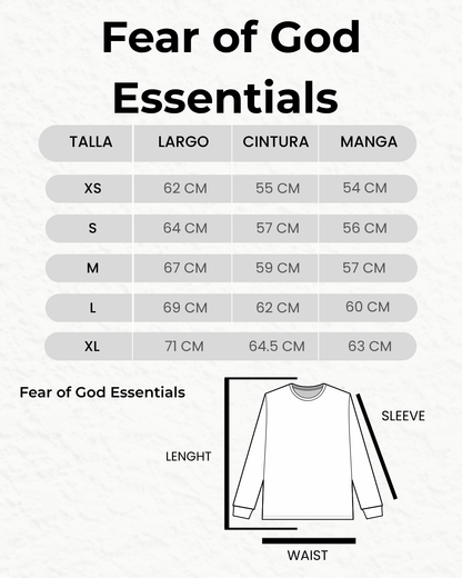Fear of God Essentials Fleece Crewneck in Beige Founded