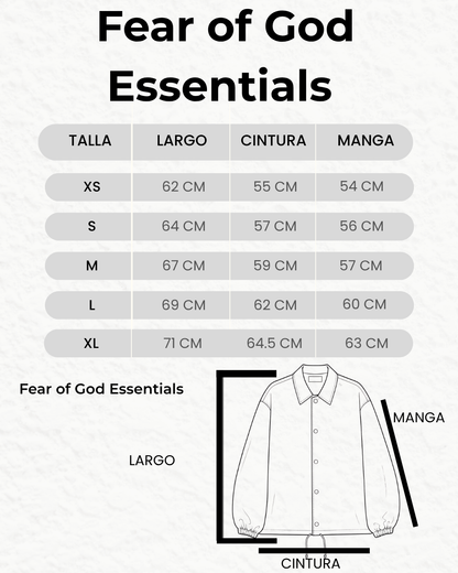 Fear of God Essentials Coaches Jacket 'Eggshell'