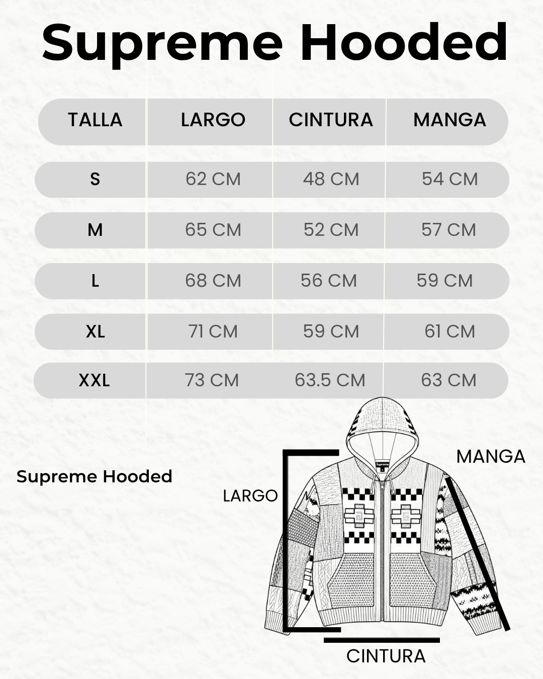Buy Supreme Patchwork Zip Up Hooded Sweater 'Light Blue'