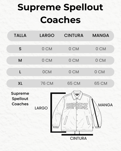Supreme Spellout Coaches Jacket 'Black'