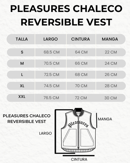PLEASURES CHALECO REVERSIBLE VEST