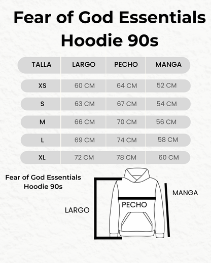 Fear of God Essentials '90s Fit Cotton Logo Hoodie
