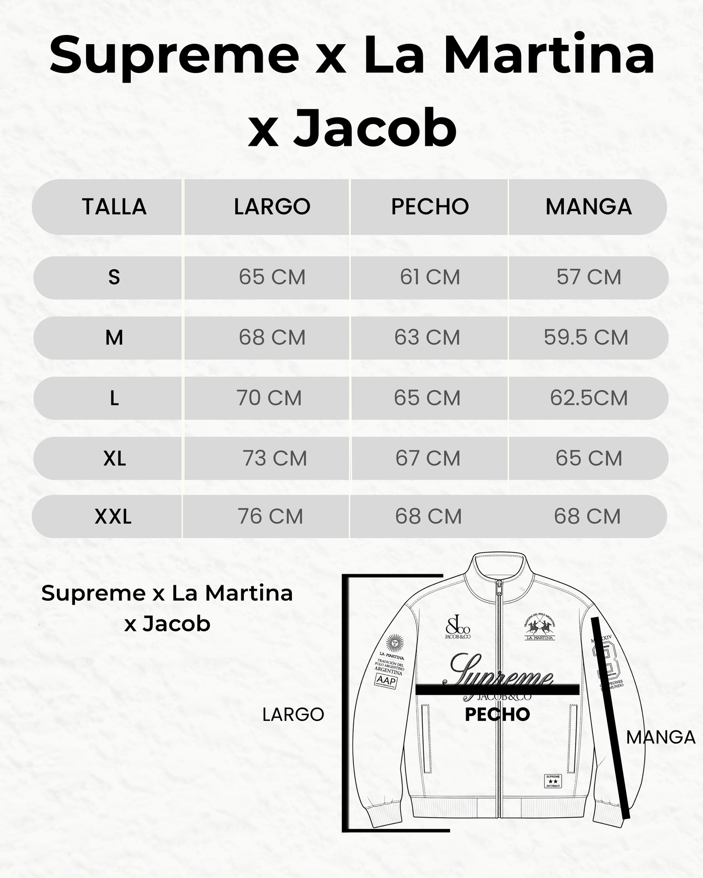 Supreme x La Martina x Jacob & Co Zip Up Sweatshirt 'Red'