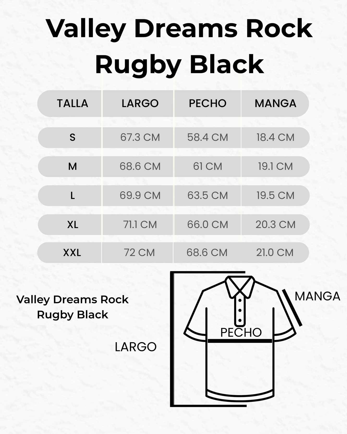 Valley Dreams Rock Rugby 'Black'
