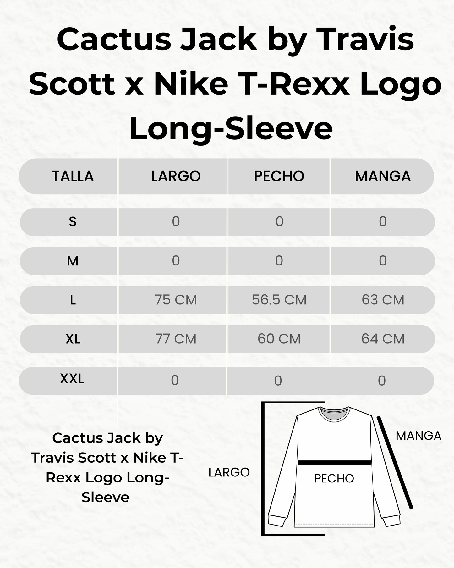 Cactus Jack by Travis Scott x Nike T-Rexx Logo Long-Sleeve 'Green'
