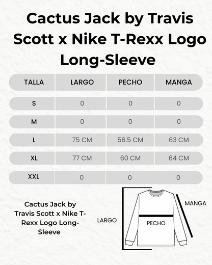 Cactus Jack by Travis Scott x Nike T-Rexx Logo Long-Sleeve 'Green'