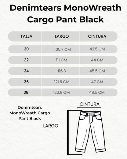 Denim Tears MonoWreath Cargo Pant Black