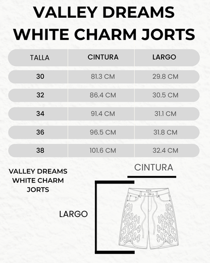 Valley Dreams White Charm Jorts
