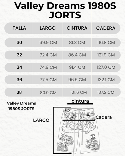 Valley Dreams 1980S JORTS
