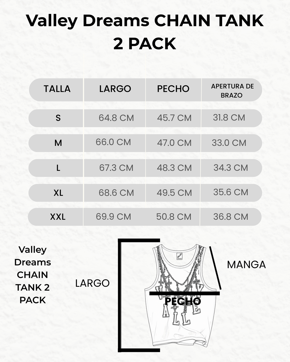 Valley Dreams Chain Tank 2 Pack