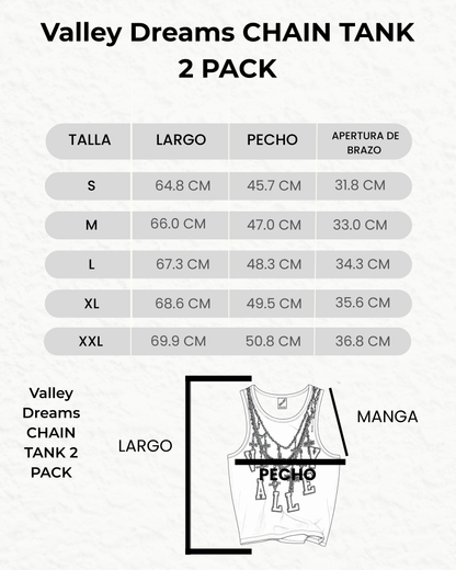 Valley Dreams Chain Tank 2 Pack