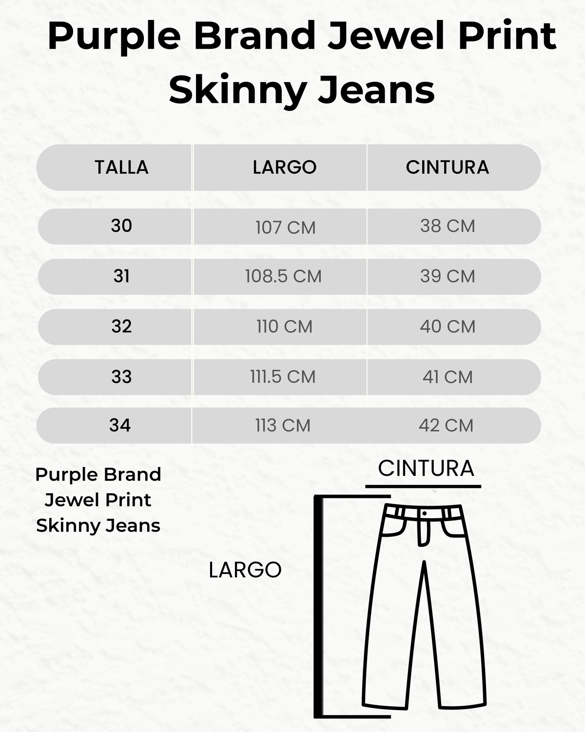 Purple Brand Jewel Print Skinny Jeans