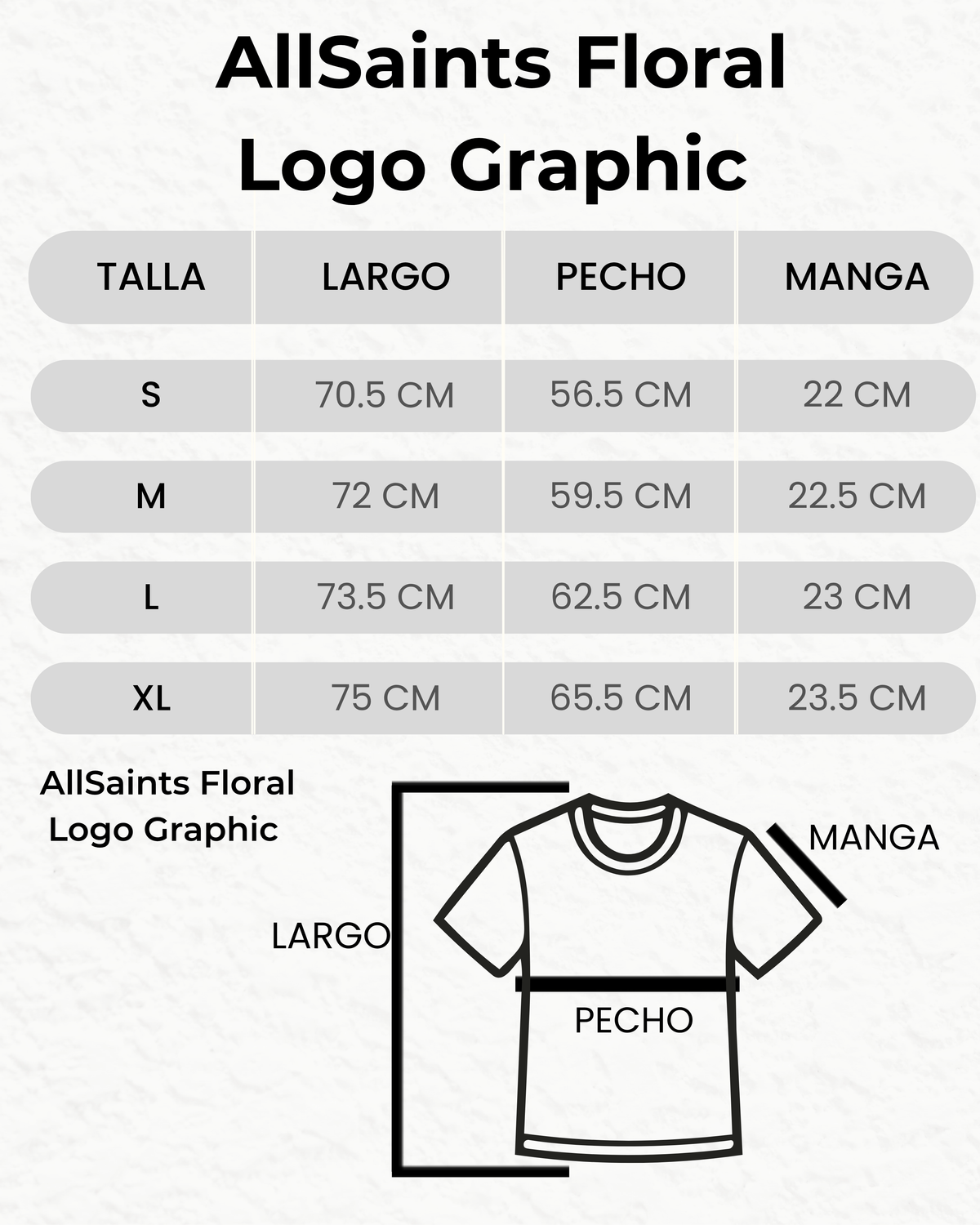 All Saints Valen Oversize Floral Logo Graphic T-Shirt