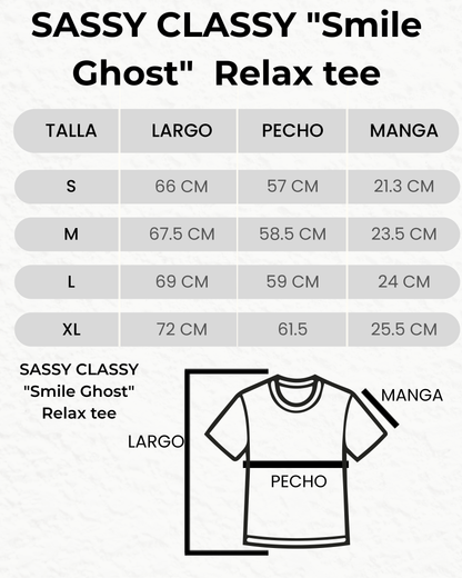 SASSY CLASSY "Lady Aoi" Focused Black Grey Relax tee
