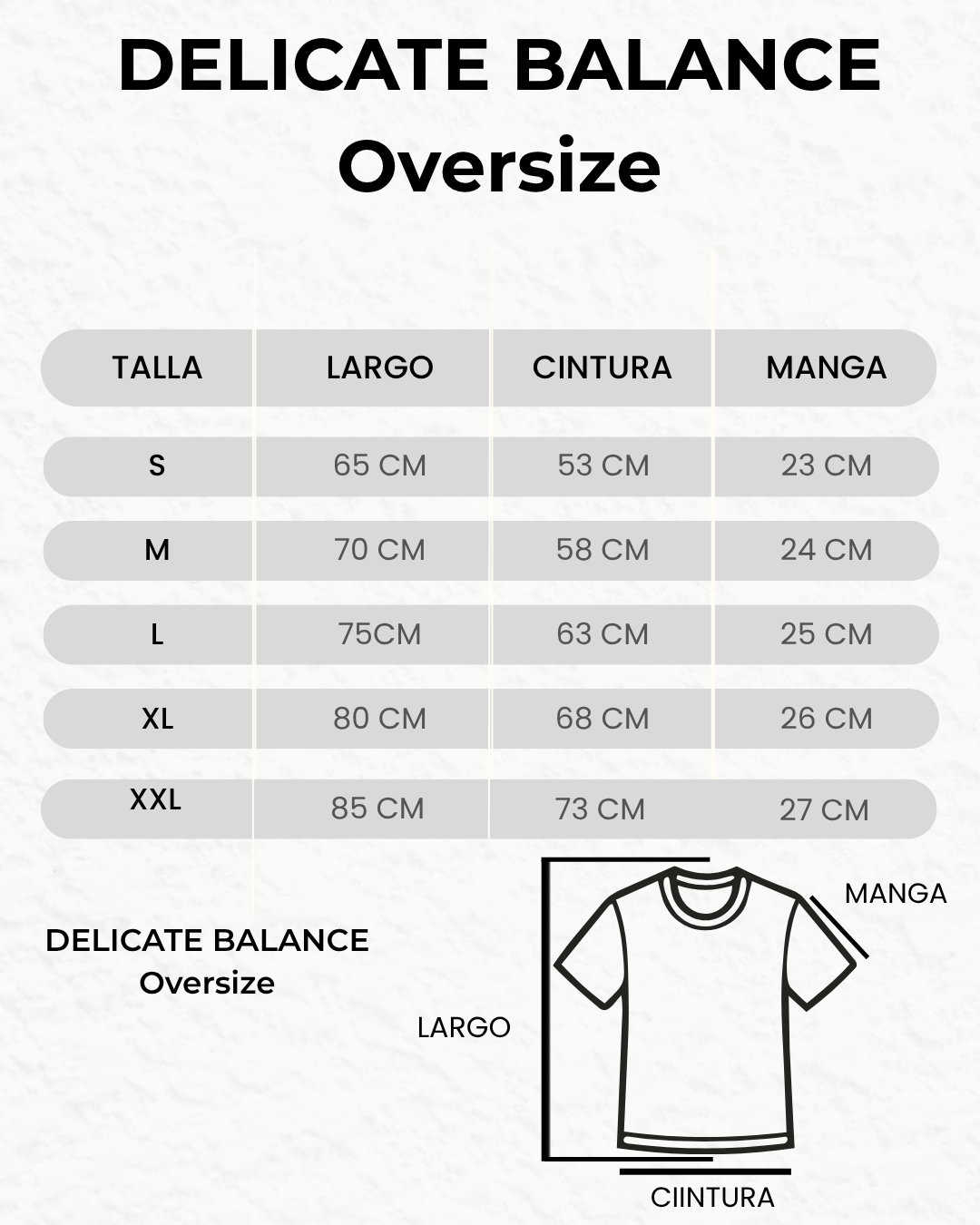 DELICATE BALANCE "Cat" Oversize Heavyweight Pearl Tee