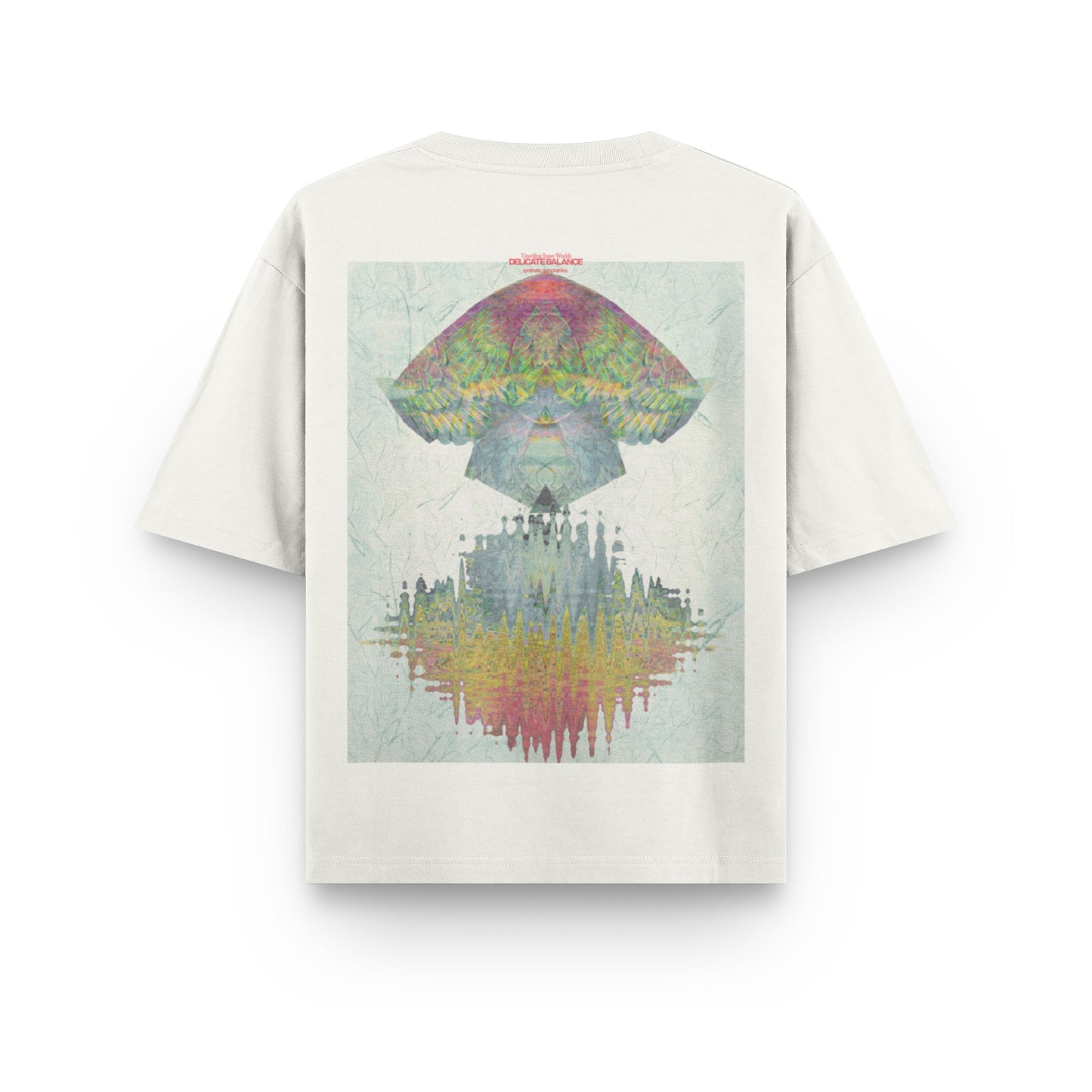 DELICATE BALANCE "Cat" Oversize Heavyweight Pearl Tee