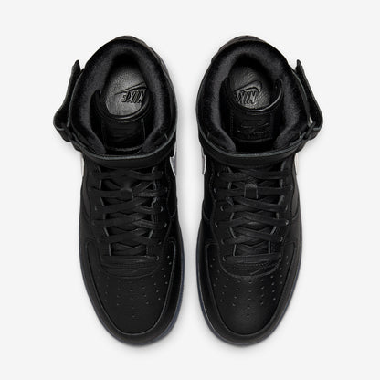 Nike Air Force 1 Mid Premium Black Metallic Silver
