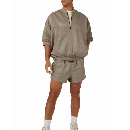 Fear of God Essentials Half Zip Pullover 'Desert Taupe'