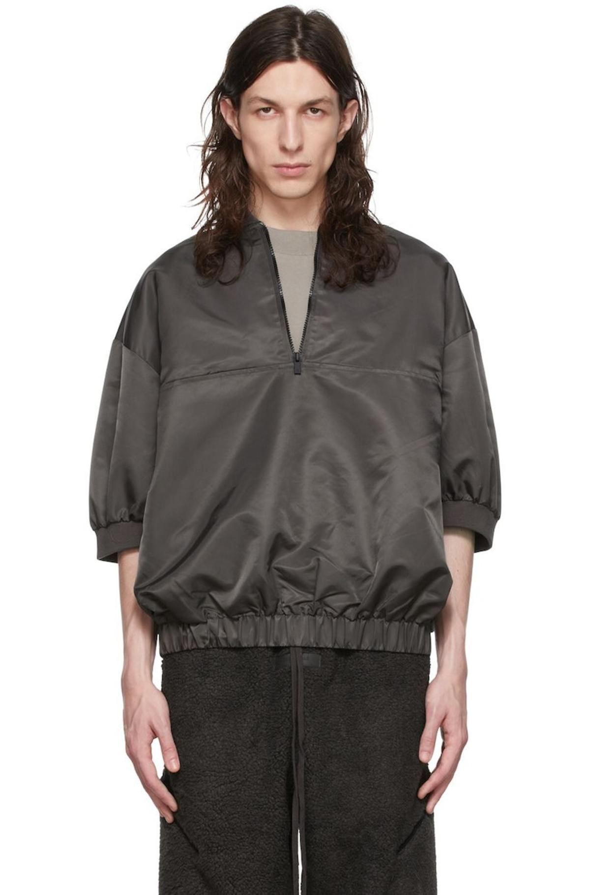 Fear of God Essentials Half Zip Pullover 'Iron'