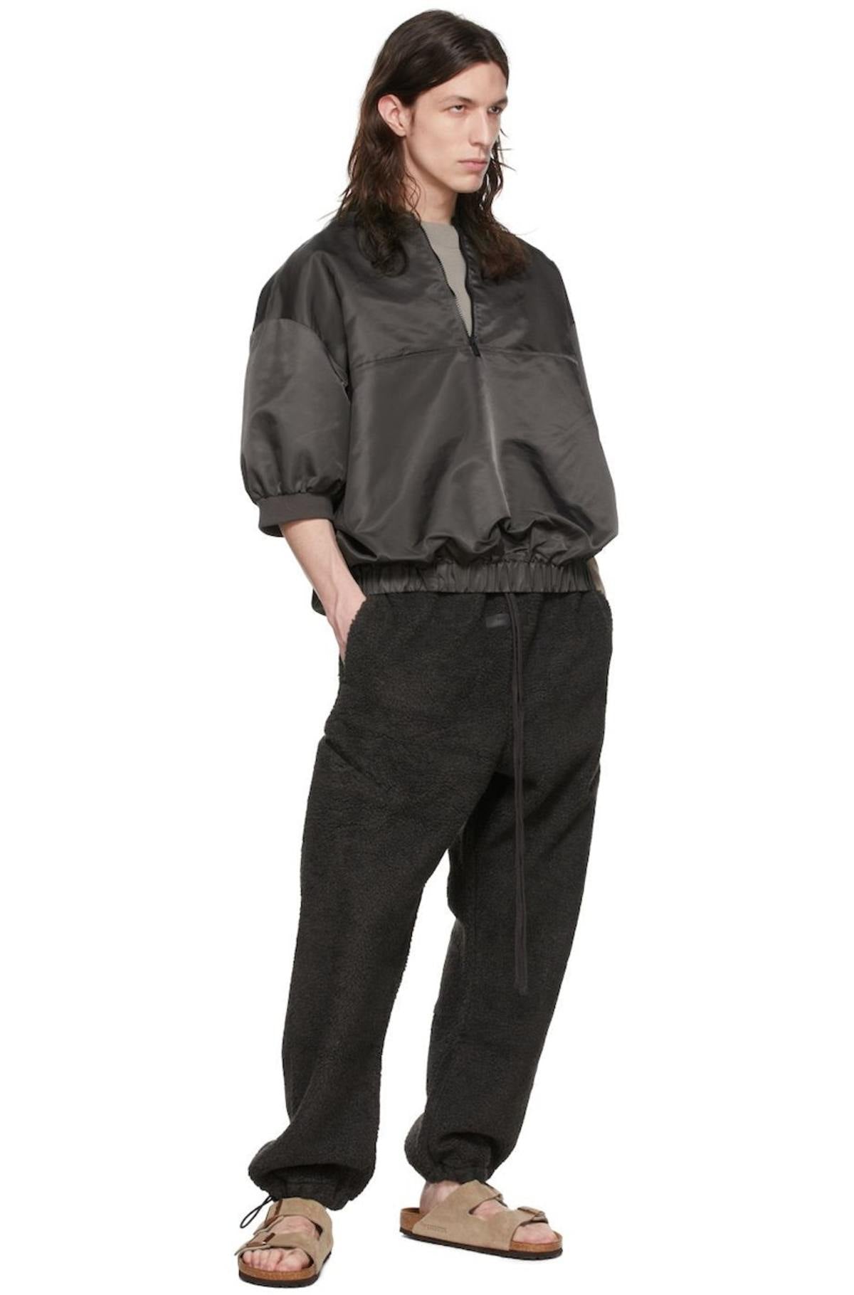 Fear of God Essentials Half Zip Pullover 'Iron'