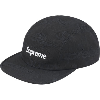 SUPREME Jacquard Black Logo Denim Cap