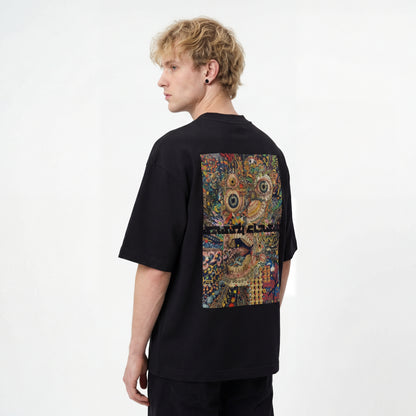 SASSY CLASSY "Furious the Monkey Boy" Heavyweight Oversize tee Black