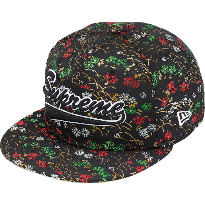 Supreme Floral Jacquard New Era 'Black' - 7 1/8 - 56.8 cm