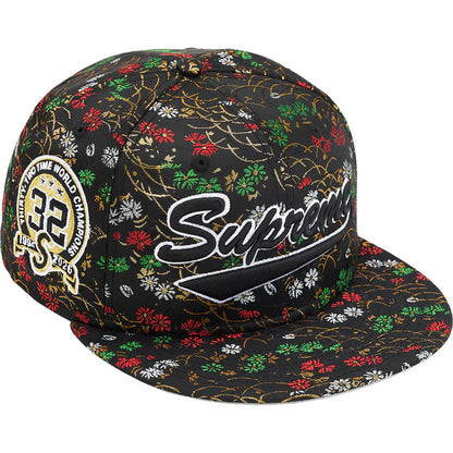 Supreme Floral Jacquard New Era 'Black' - 7 1/8 - 56.8 cm
