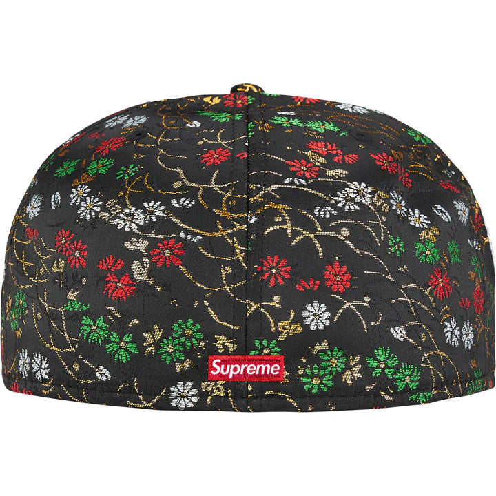Supreme Floral Jacquard New Era 'Black' - 7 1/8 - 56.8 cm