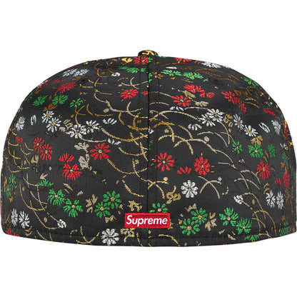 Supreme Floral Jacquard New Era 'Black' - 7 1/8 - 56.8 cm