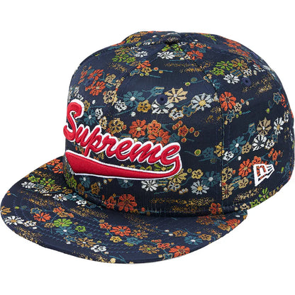 Supreme Floral Jacquard New Era 59Fifty Fitted Hat Navy - 7 1/4 - 57.7 cm
