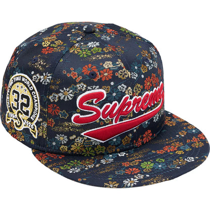 Supreme Floral Jacquard New Era 59Fifty Fitted Hat Navy - 7 1/4 - 57.7 cm