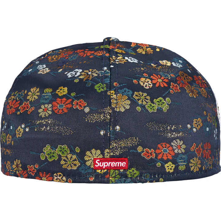 Supreme Floral Jacquard New Era 59Fifty Fitted Hat Navy - 7 1/4 - 57.7 cm