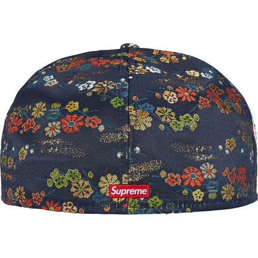 Supreme Floral Jacquard New Era 59Fifty Fitted Hat Navy - 7 1/4 - 57.7 cm