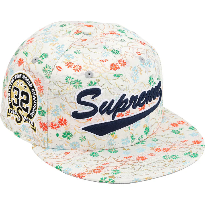 Supreme Floral Jacquard New Era 59Fifty Fitted Hat White - 7 1/4 - 57.7cm