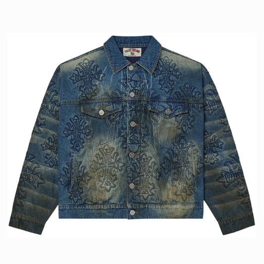 VALLEY DREAMS Religion Denim Jacket 'Midrinse'