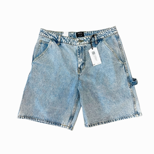 WEZC Denim Carpenter Shorts Bordado Serpiente
