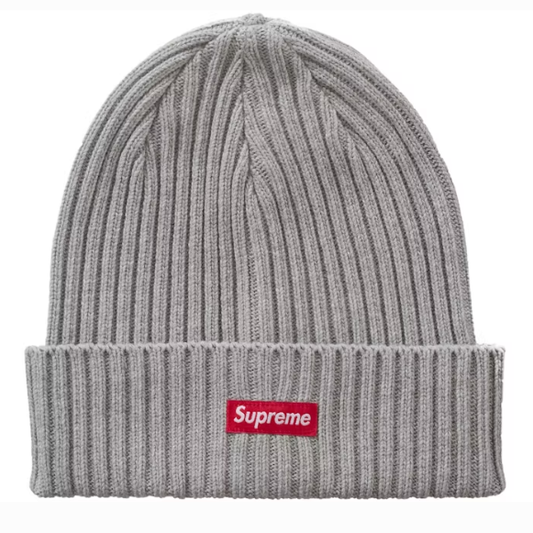 Supreme Overdyed Beanie (SS26) Heather Grey